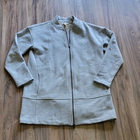 Eileen Fisher PP Cream Oversized Jacket Cotton Blend - Picture 1 of 8